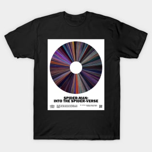 minimal_Into the Spider-Verse Warp Barcode Movie T-Shirt